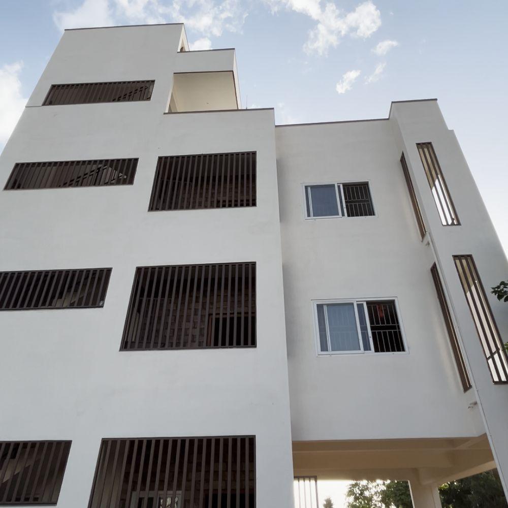 Multi-storey residential building exterior